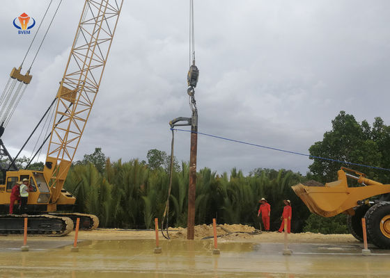 Potente máquina de pila Vibroflot Drive Vibro Pile Foundation Amigable con el medio ambiente