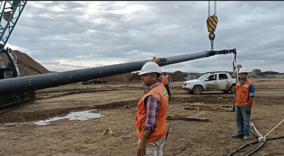Dispositivo eléctrico de acumulación de compresión Vibro de 180 kW para la mejora del suelo