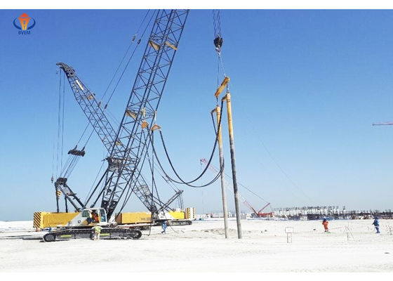 Tratamiento de la base Vibro Contratistas de apilamiento para ingeniería de columnas de piedra BJV75E-377