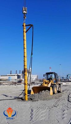 Máquina de acumulación de arena de alta eficiencia Vibroflot Drive para la acumulación de arena en grandes espacios