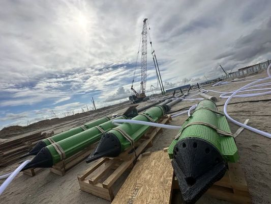 Vibroflotación 180kw de la pila de la mejora del suelo de la compactación del Vibro del conductor de pila para la tierra suave del suelo