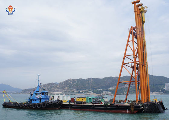 Construcción de columnas de piedra submarinas de alta eficiencia