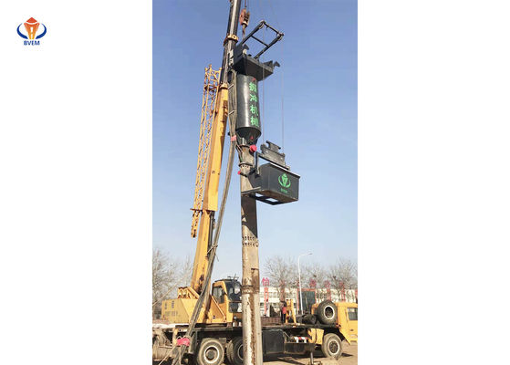 Vibroflot de alimentación de fondo potente utilizado para la construcción de columnas de piedra en el proyecto offshore BJZC-V400-180