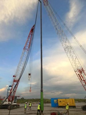 Proyectos de construcción pesados de 377 mm de diámetro Vibro Compactor Tratamiento de la base