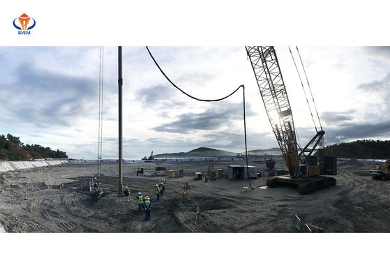 Construcción de columnas de piedra alimentación de fondo Vibroflot Mejora del suelo cohesivo