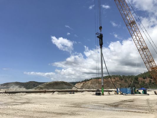 Crane Type Double Bins Bfs Vibroflotation 180kw trabajó la profundidad los 24m de la pila
