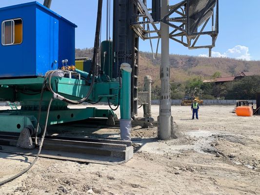 Equipo Vibroflot de alimentación de fondo Tipo de marco de pila para la mejora del suelo blando de arcilla de sedimento