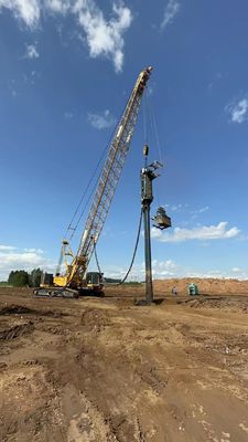 Reemplazo de la columna de piedra Vibro pila de compresión de arena de fondo de alimentación Vibroflot conducción para la mejora del suelo