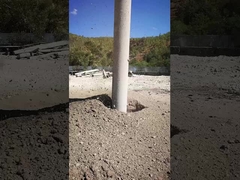 Crane Type Double Bins Bfs Vibroflotation 180kw trabajó la profundidad los 24m de la pila